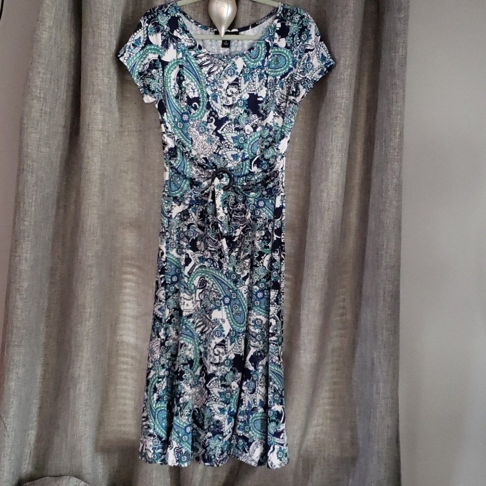Paisley Blue/Green Dress